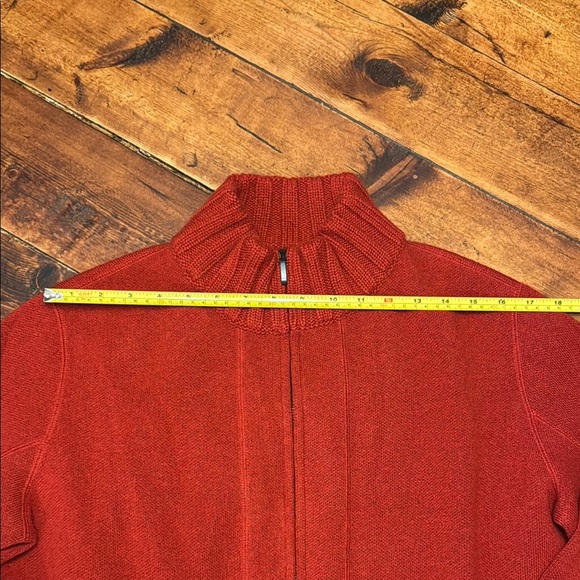 Red Zip-Up Sweater - Picture 9 of 11